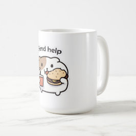 Send Help Funny Coffee Mug – Relatable Stress Meme Koffiemok