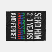 Send Him 2-3 Years To Dagestan And Forget Mma Wres Fleece Deken (Voorkant (Horizontaal))