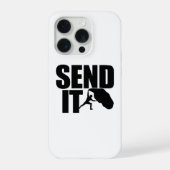 Send It Climbing Logo – Laat het avontuur los! iPhone Hoesje (Achterkant)