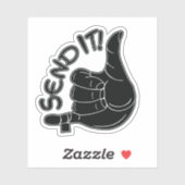 "Send It" Climbing Sticker (Vel)