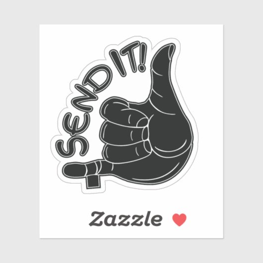 "Send It" Climbing Sticker (Vel)