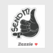 "Send It" Klimsticker Sticker (Vel)