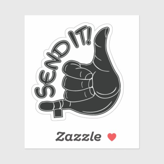 "Send It" Klimsticker Sticker (Vel)