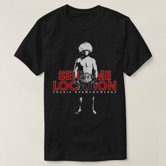 Send Me Location   Khabib Essential T Shirt (Design voorkant)