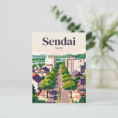 Sendai, Japan Briefkaart (Staand voorkant)