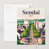 Sendai, Japan Briefkaart (Voorkant / Achterkant)