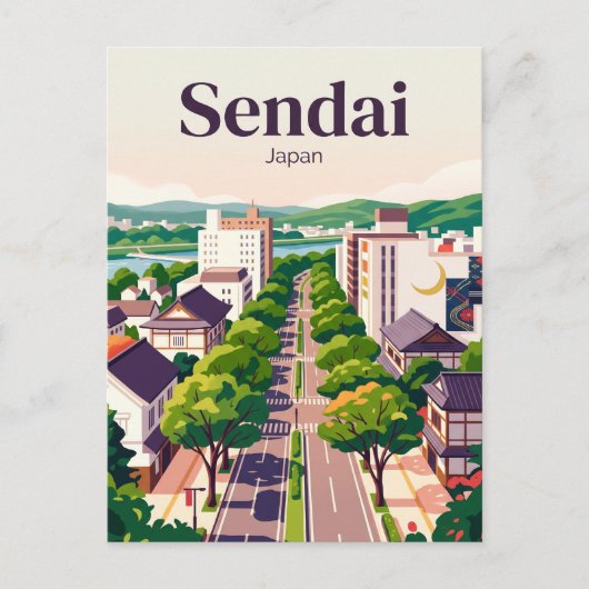 Sendai, Japan Briefkaart (Voorkant)