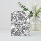 Sendai Japan City Map Briefkaart (Staand voorkant)