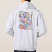 Sendai Japan Stadkaart Hoodie (Achterkant)
