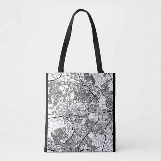 Sendai Japan Stadkaart Tote Bag (Voorkant)