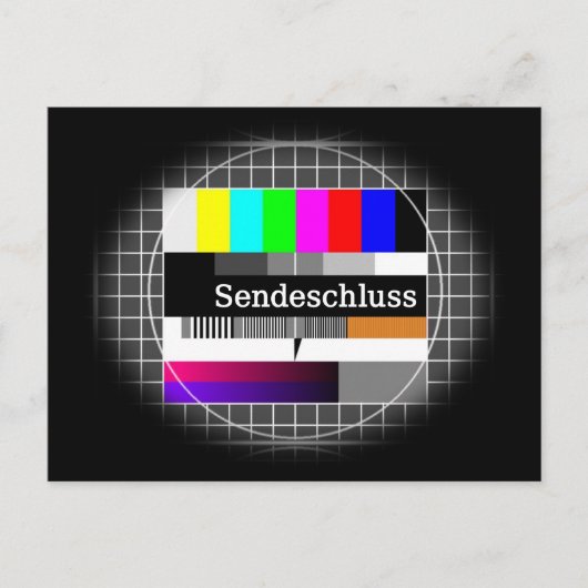 SendeSchluss. Briefkaart (Voorkant)