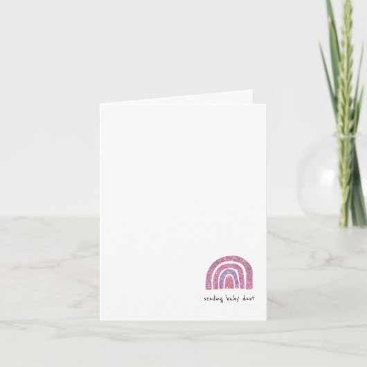 "Sending Baby Dust" Onvruchtbaarheid/IVF-ondersteu Kaart (Voorkant)
