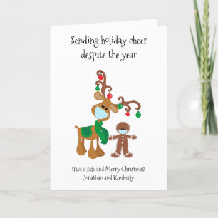 Sending Holiday Cheer Ondanks 2021 Feestdagen Kaart