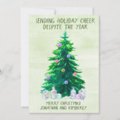 Sending Holiday Cheer Ondanks 2021 Feestdagenkaart (Voorkant)