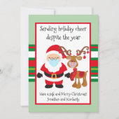 Sending Holiday Cheer Ondanks het jaar Feestdagenkaart (Voorkant)