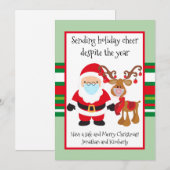 Sending Holiday Cheer Ondanks het jaar Feestdagenkaart (Voorkant / Achterkant)