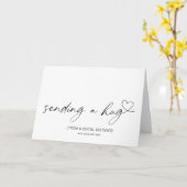 Sending Hugs-aanmoediging sociaal ver Kaart (Gele Bloem)