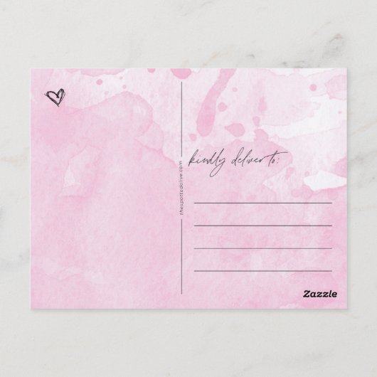 Sending Hugs Briefkaart (Achterkant)