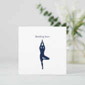 Sending Love Art Card Feestdagenkaart (Staand voorkant)