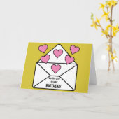 Sending Love Birthday Kaart (Gele Bloem)