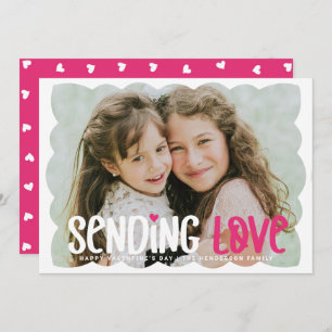 Sending Love Bold Valentijnsdag Photo Card