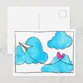 Sending Love Briefkaart (Voorkant / Achterkant)