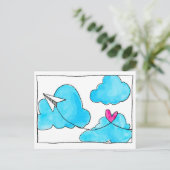 Sending Love Briefkaart (Staand voorkant)