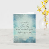 Sending Love Denking of You  Style Card Kaart (Gele Bloem)