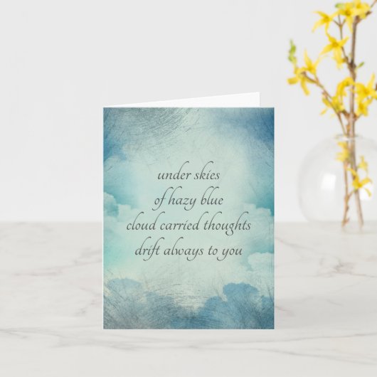 Sending Love Denking of You  Style Card Kaart (Gele Bloem)