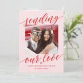 Sending Love Editable Color Valentijnsdag Kaart (Staand voorkant)