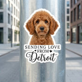 Sending Love From Detroit  Sticker
