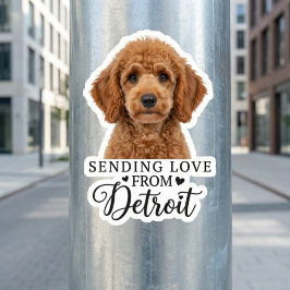 Sending Love From Detroit  Sticker