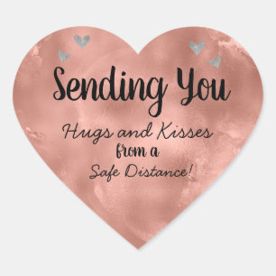 Sending Love Hart Sticker