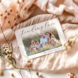 Sending Love Photo Valentijnsdag Feestdagenkaart