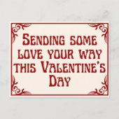 Sending Love Platonic Valentijn Briefkaart (Voorkant)