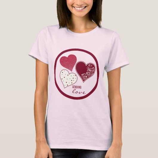 Sending Love, Valentijn T-shirt (Voorkant)