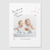 Sending Love Valentijnsdag Photo Magnet (Voorkant)