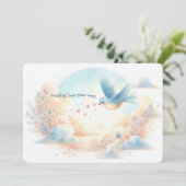 Sending Love Your Way – Personalized Flat Card Feestdagenkaart (Staand voorkant)