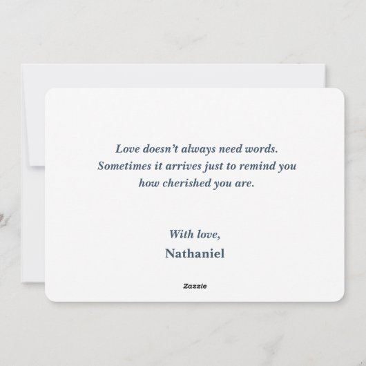 Sending Love Your Way – Personalized Flat Card Feestdagenkaart (Achterkant)