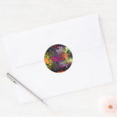 Sending Luck Abstract Ronde Sticker (Envelop)