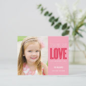 Sending Our Love Valentine's Day Post Card Feestdagenkaart (Staand voorkant)