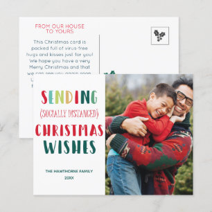 Sending (sociale afkomst) Christmas Wishes custom Feestdagenkaart