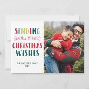 Sending (sociale afkomst) Christmas Wishes custom Feestdagenkaart