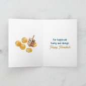 Sending warm Hanukkah Wishes Kaart (Binnen)