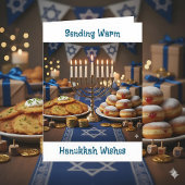 Sending warm Hanukkah Wishes Kaart