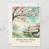 Sending Warm Wishes Feestdagenkaart (Voorkant)