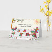 Sending You a Flock of Good Vibes, Neon Birds Kaart (Gele Bloem)