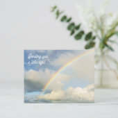 Sending You a Little Light Rainbow Thinking of You Briefkaart (Staand voorkant)