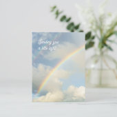 Sending You a Little Light Rainbow Thinking of You Briefkaart (Staand voorkant)