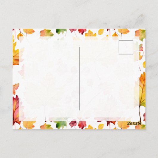 Sending You Autumn Blessings Briefkaart (Achterkant)